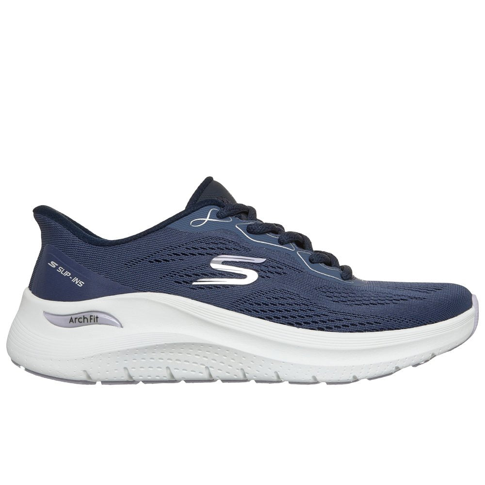 Skechers Womens Sneakers Arch Fit 2.0 Slip-Ins Bold Motion Navy