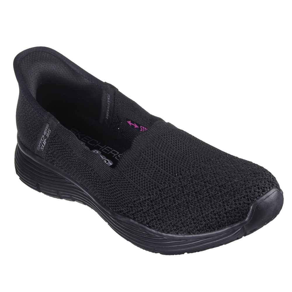 Skechers Seager Ballerinasko Dame Slip-Ins Sort