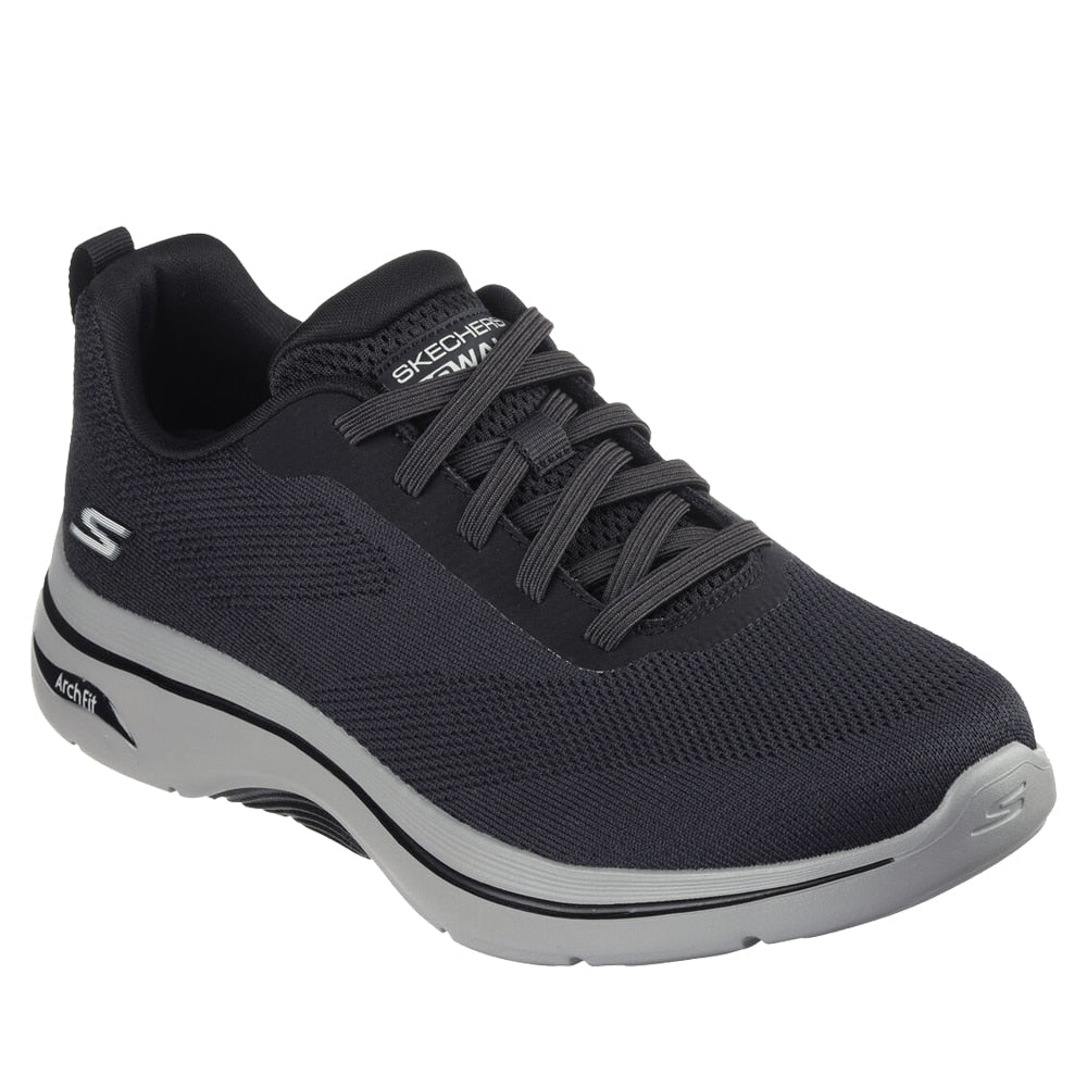 Skechers Mens Go Walk Arch Fit 2.0 Black Grey