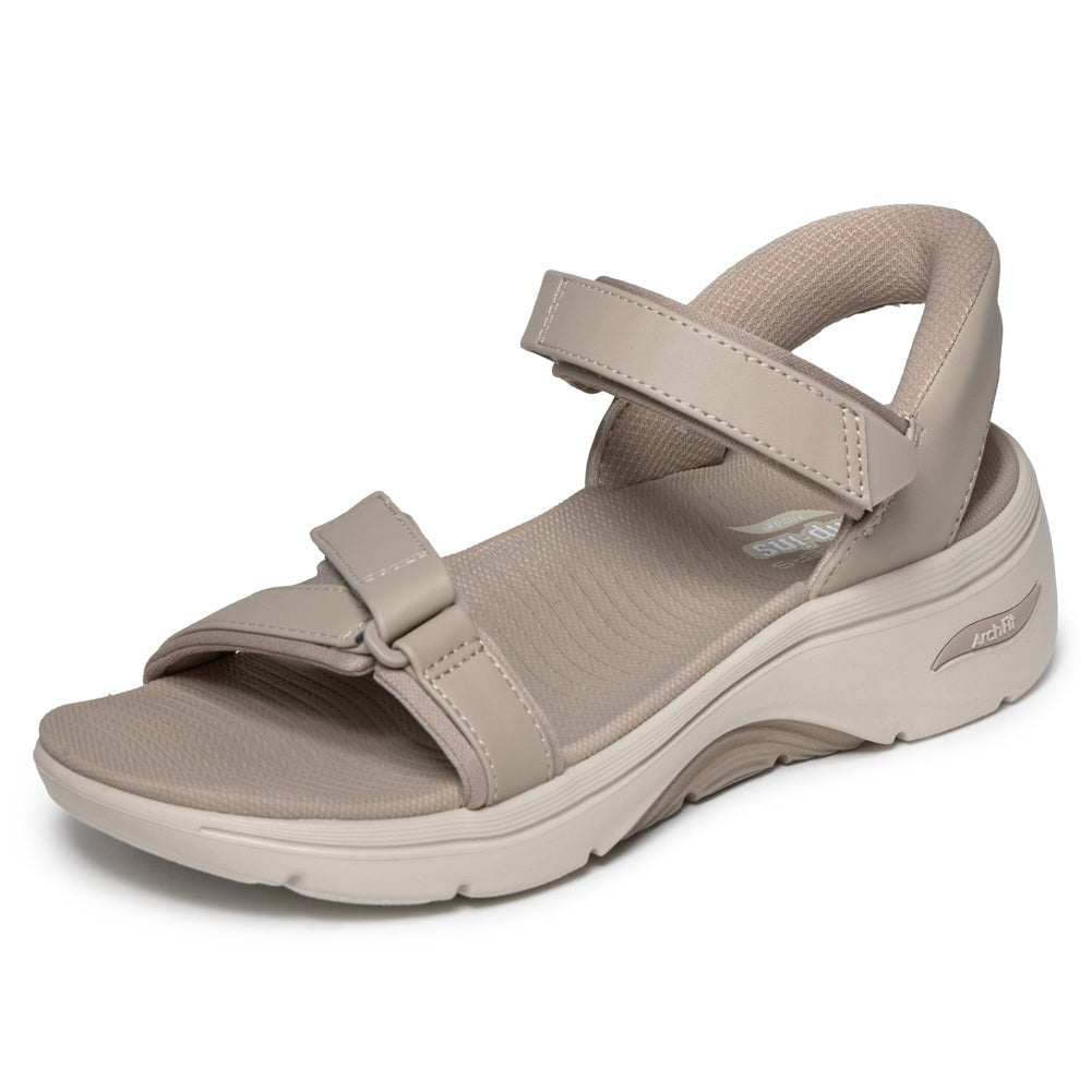 Skechers Go Walk Sandaler Dame Arch Fit 2.0 Slip-Ins Taupe