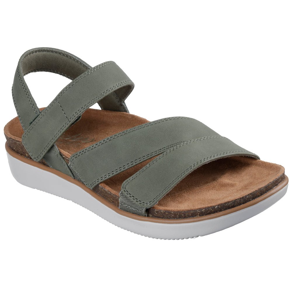 Skechers Sandaler Lifted Comfort Dame Olive