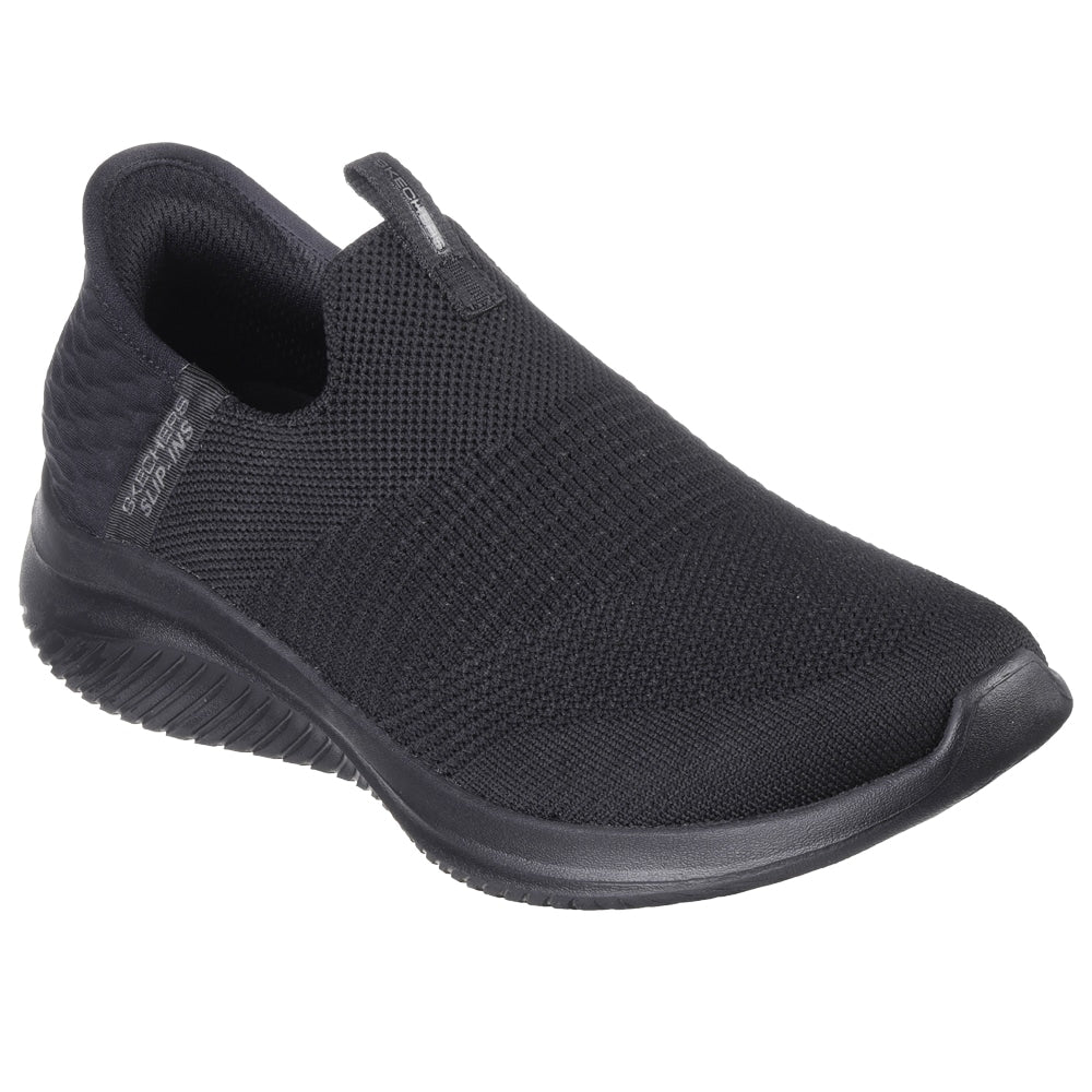 Skechers Womens Ultra Flex 3.0 Slip-Ins Total Black