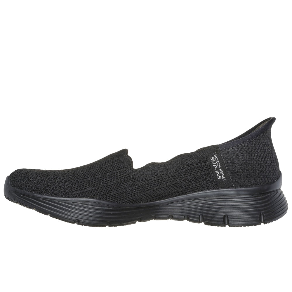 Skechers Seager Ballerinasko Dame Slip-Ins Sort