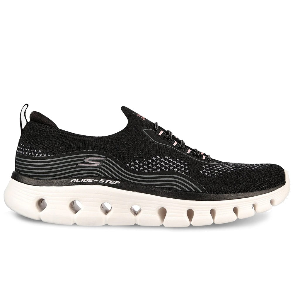 Skechers Womens Go Walk Glide Step Black Pink
