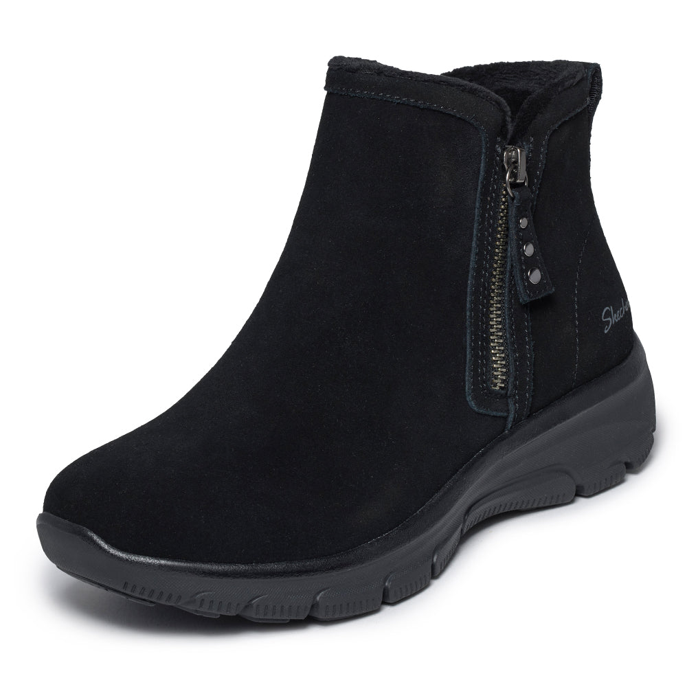 Skechers Easy Going Boots Zip Dame Sort