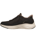 Skechers Cozy Fit Sneakers Dame Slip-Ins Sort Leopard