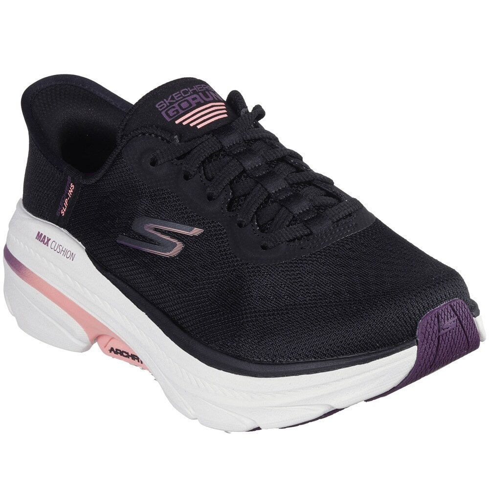 Produktbild 5 - Skechers Womens Max Cushioning Arch Fit Slip-Ins Black Pink
