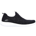 Skechers Womens Ultra Flex Fast Talker Black White