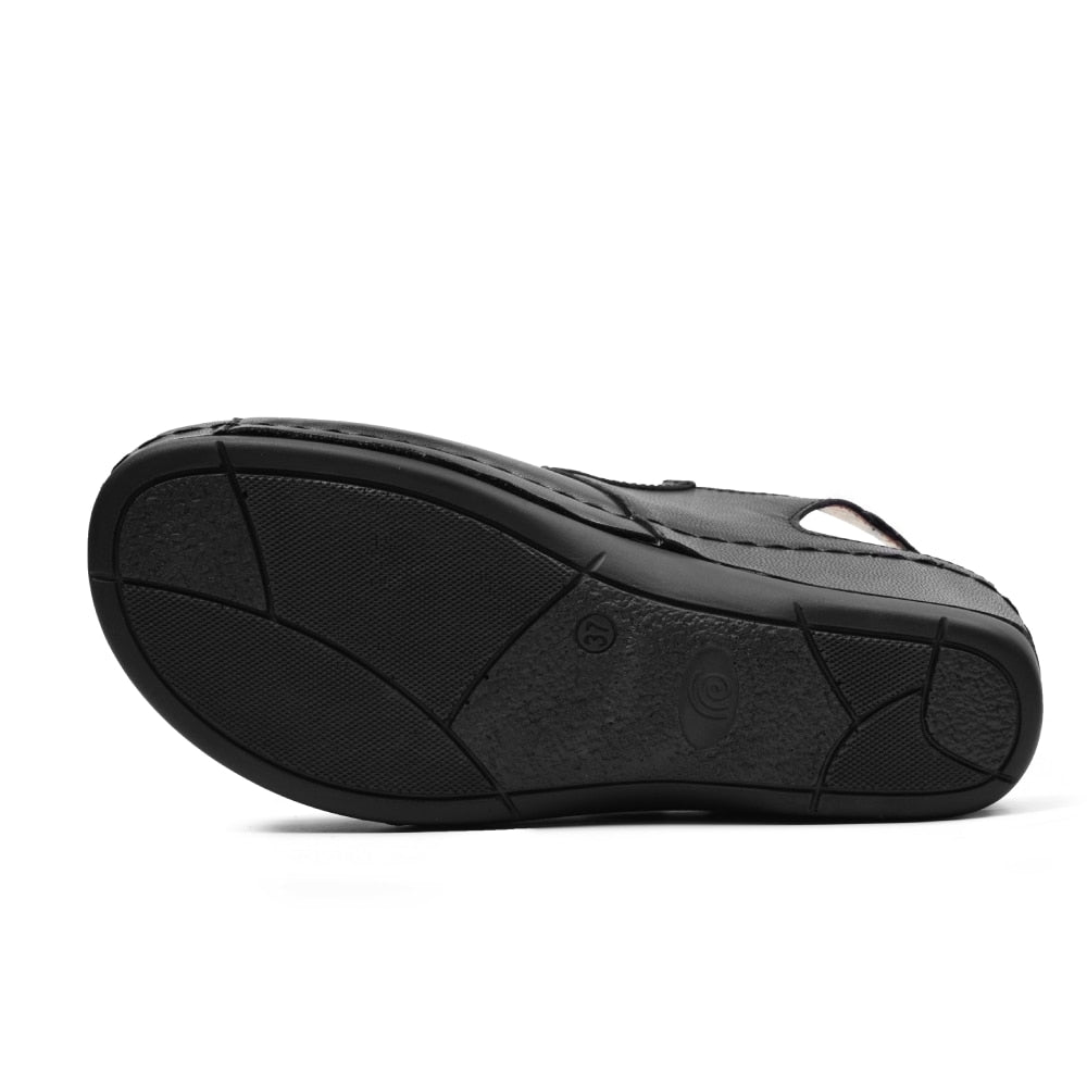 Minfot Sandaler Stretch Iris Hælrem Sort