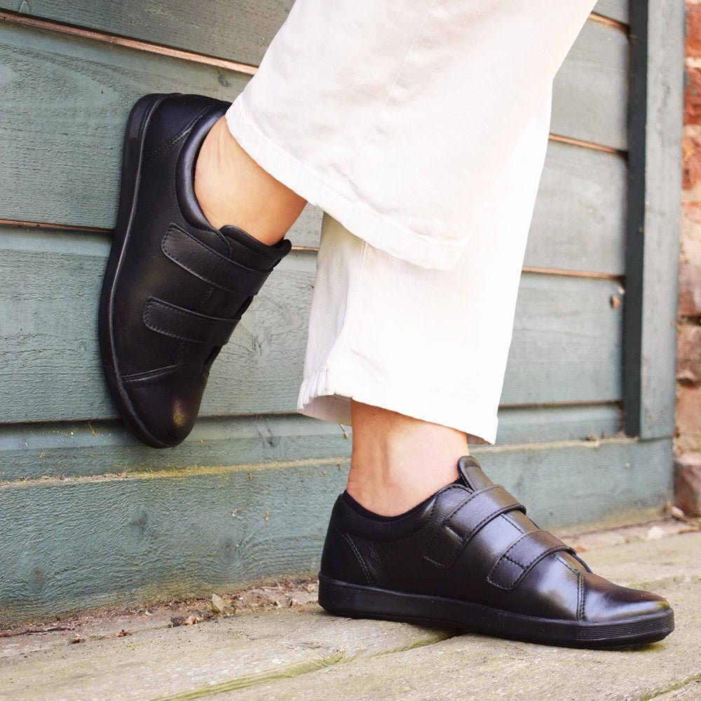 Produktbild 14 - Minfot Aveny Lædersneaker med Klettlukning Sort