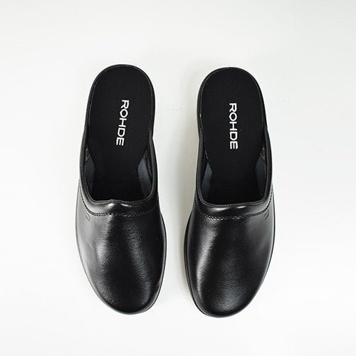 Rohde Herre Hjemmesko Læder Sort