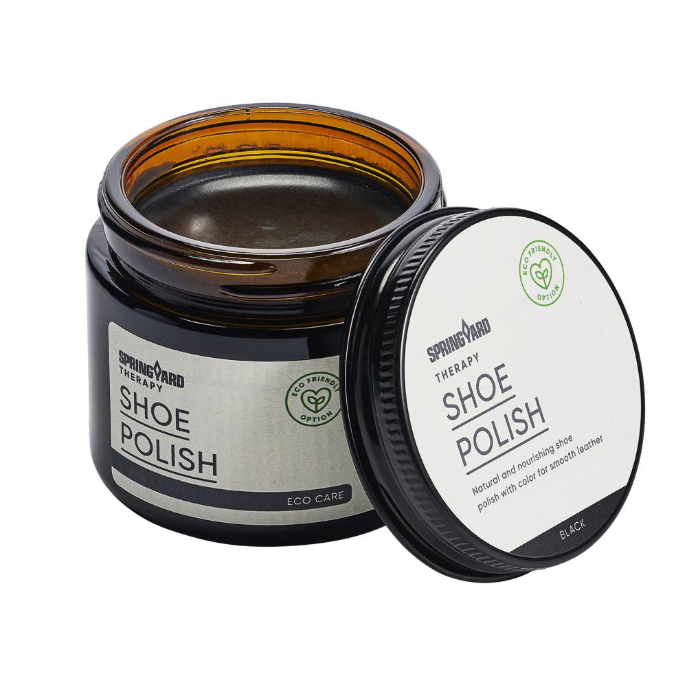 Springyard Shoe Polish Skocreme Læder Sort