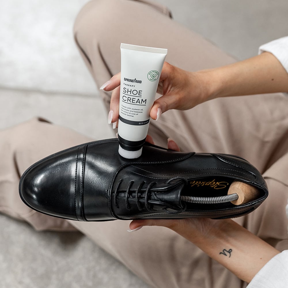 Springyard Skoplejecreme Læder Sort