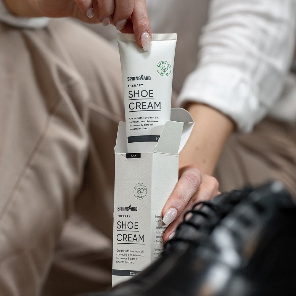 Springyard Skoplejecreme Læder Sort