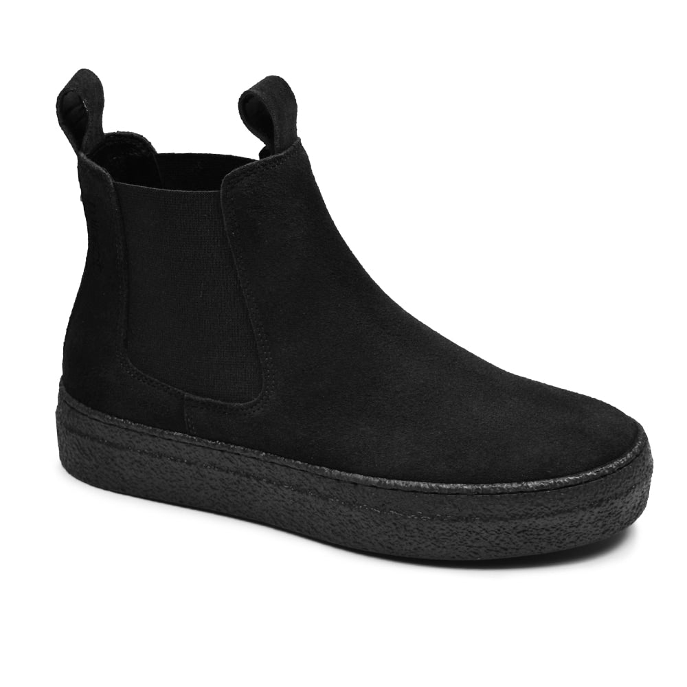 Produktbild 7 - Minfot Chelsea Boots Visby Mocka Svart