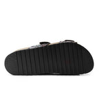 Minfot Sandaler Blød Bio Tropical Flowers Sort