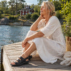 Tellus Sköna Marie Damesandaler Lola Sort