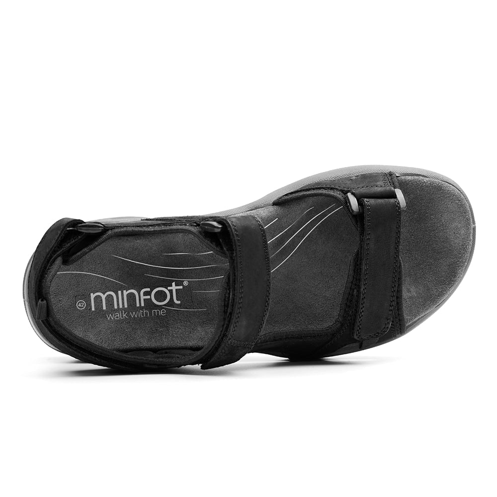 Minfot Sandal Herre Karlshamn Sort