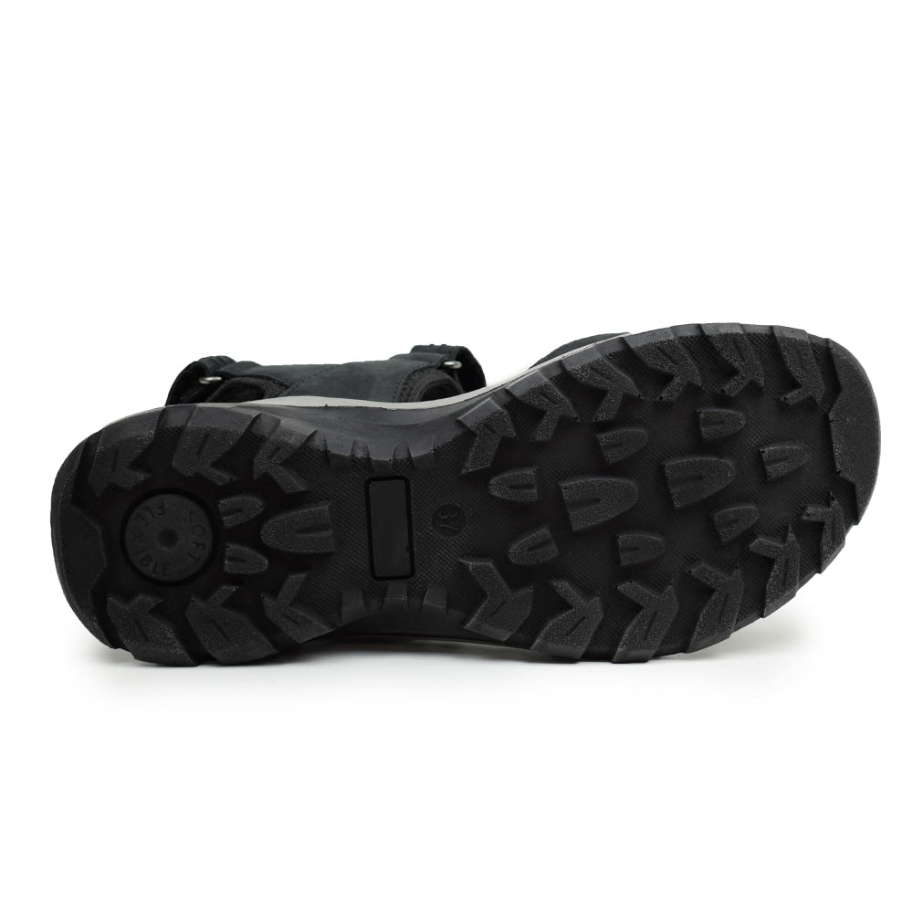 Minfot Sandhamn Sandaler Dame Nubuck Black