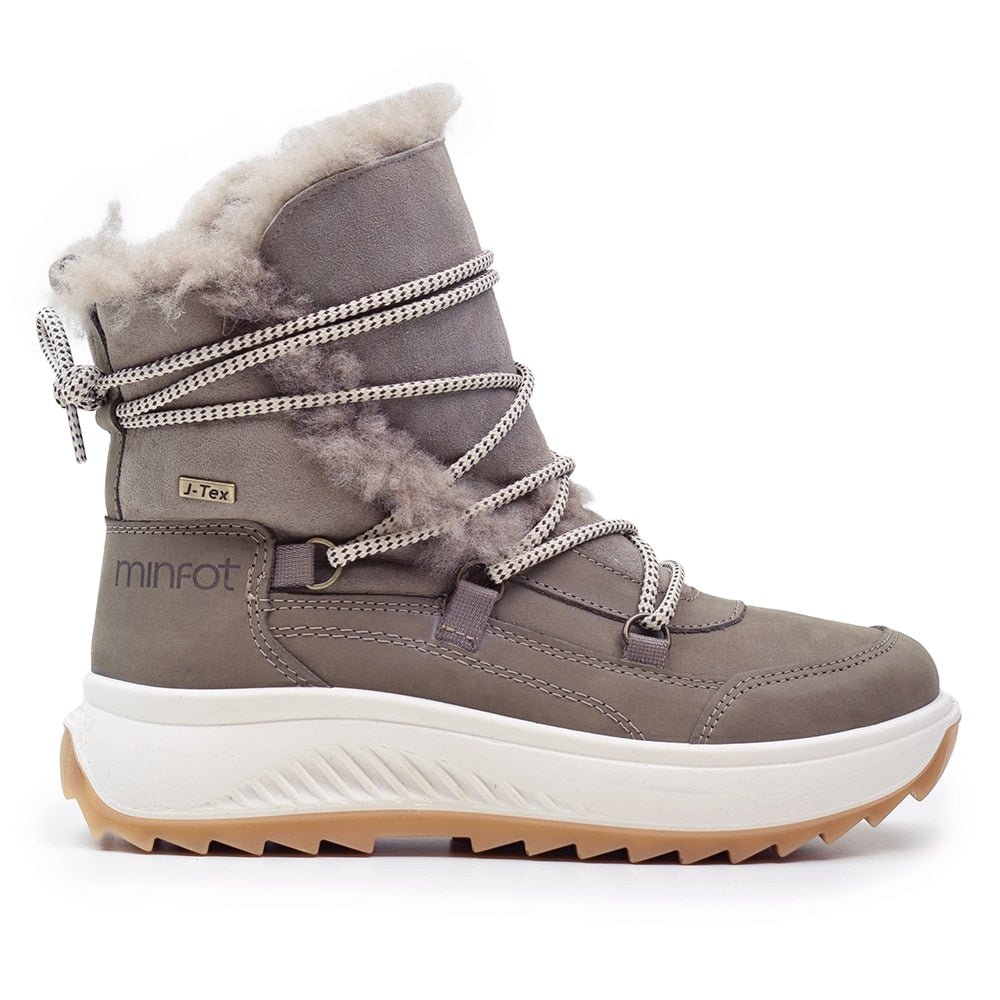 Produktbild 3 - Minfot Arctic Vinterkängor med fårskinn J-TEX Taupe