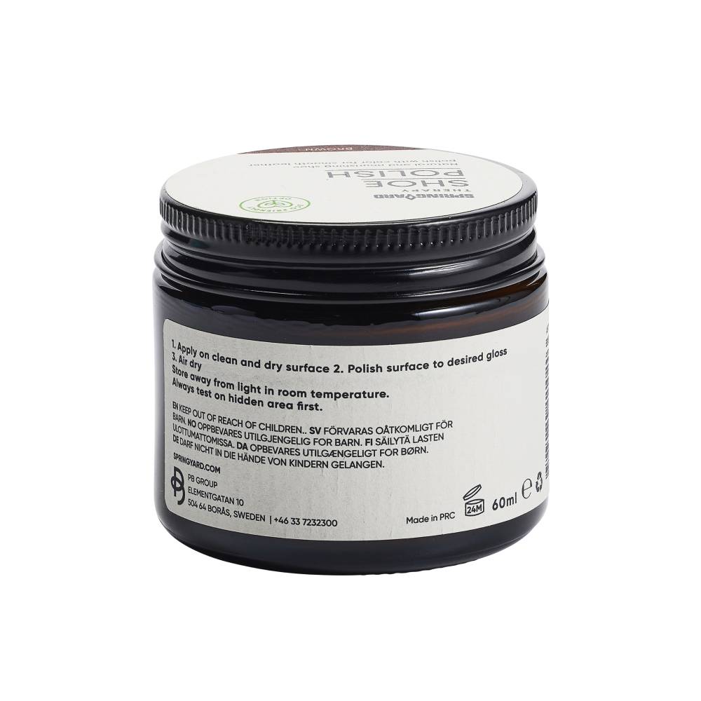 Springyard Shoe Polish Skocreme Læder Brun