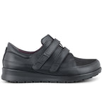 New Feet Mathilde Extra Brede Sko Stretch Velcro Sort