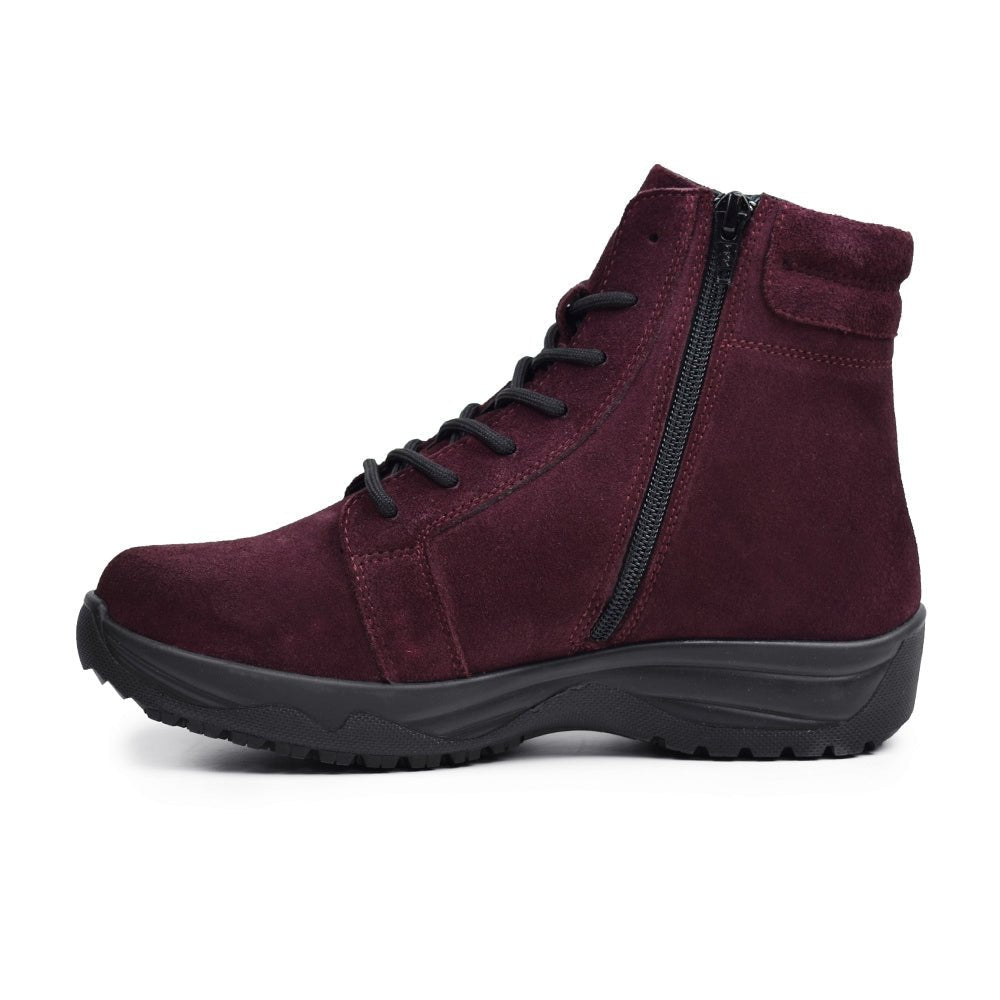 Produktbild 4 - Minfot Dubbskor Lima Mocka Ull Bordeaux