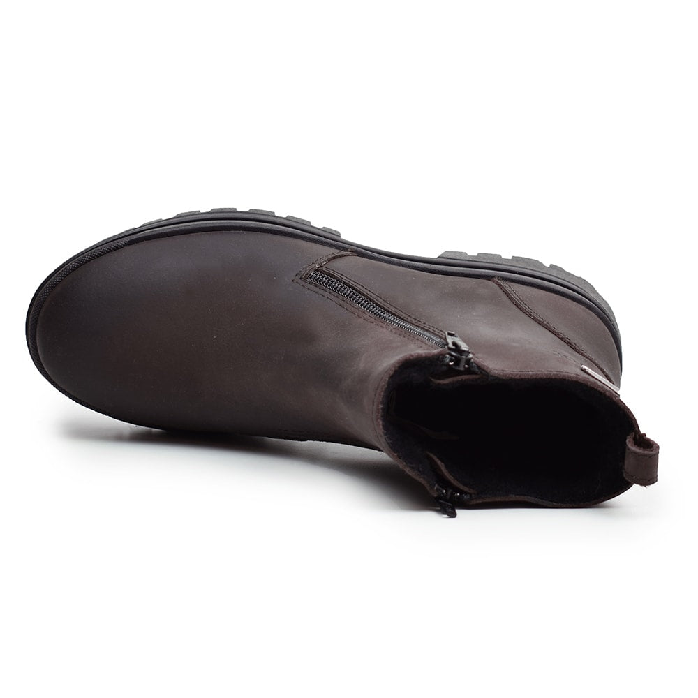 Minfot Pigsko Haga Skinn Uld Brun