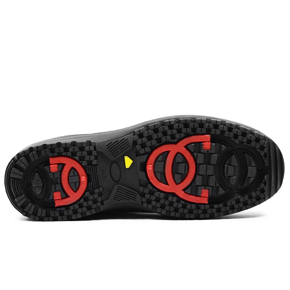 Minfot Pigsko Boden Ruskind Uld Mørkegrøn