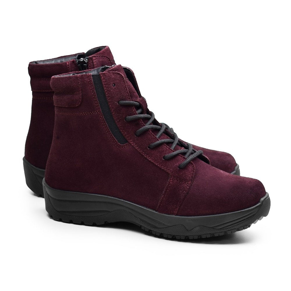 Produktbild 8 - Minfot Dubbskor Lima Mocka Ull Bordeaux