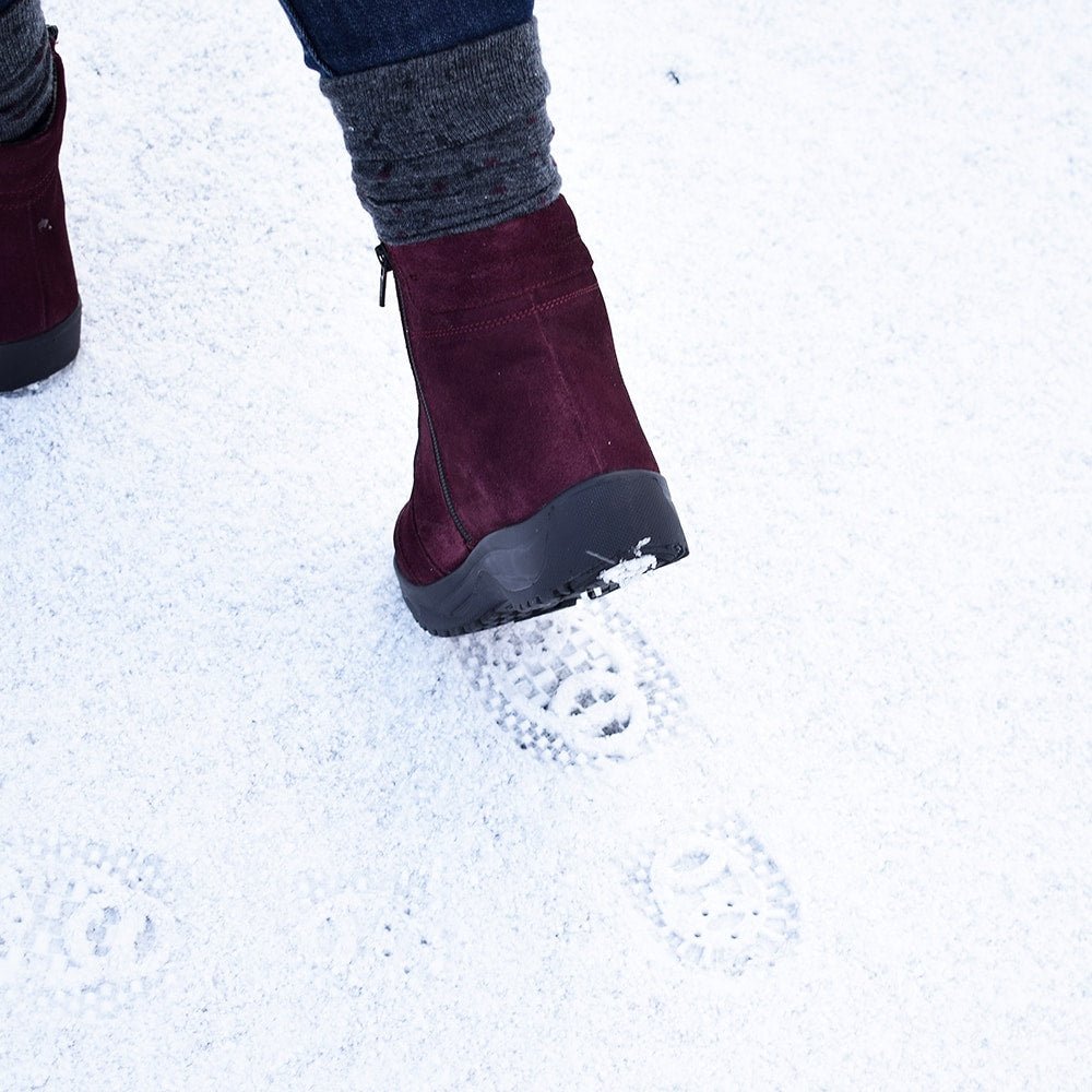 Minfot Pigsko Lima Ruskind Uld Bordeaux