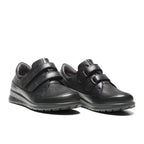 New Feet Mathilde Extra Brede Sko Stretch Velcro Sort