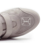 Minfot Way Sneaker Bred Stretch med Velcroband Beige