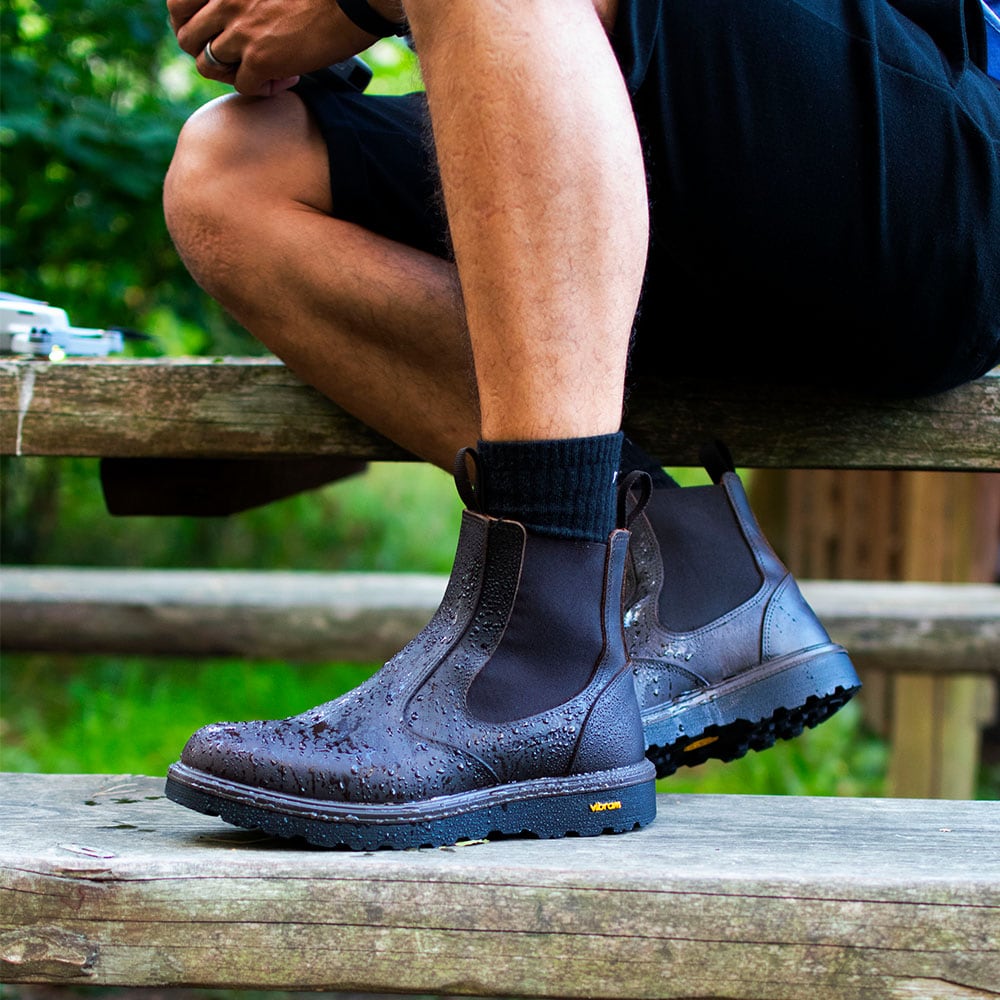 Produktbild 2 - Grisport Komfort Chelsea Boots Gritex Mörkbrun