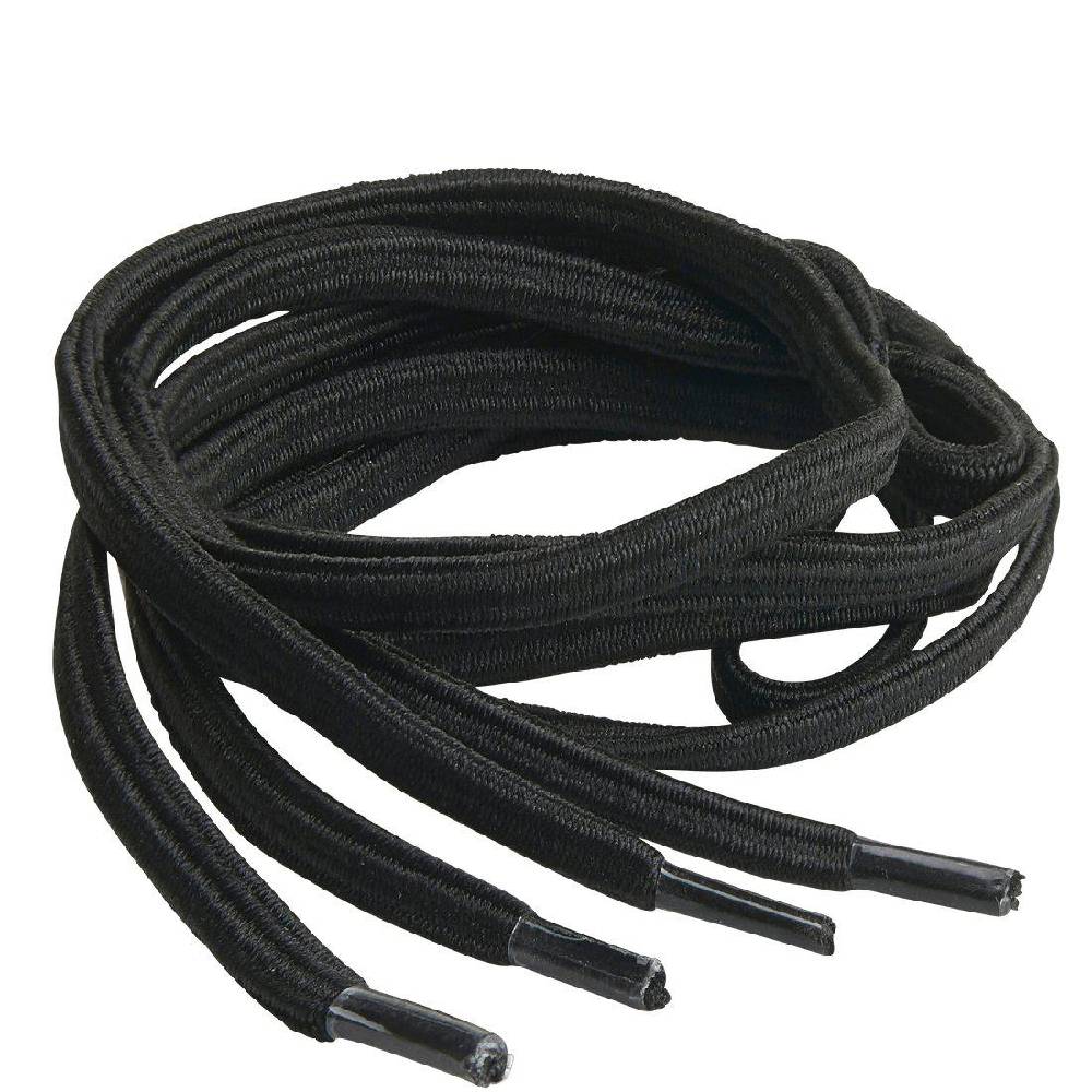 Springyard Skosnören Flat Elastic Black