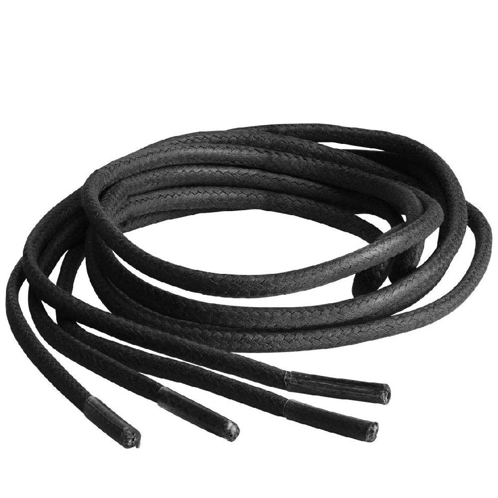 Springyard Snørebånd Round Wax Black