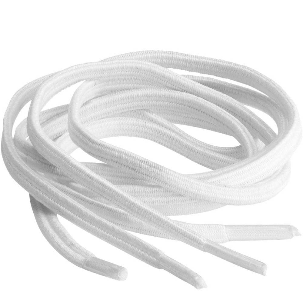 Springyard Snørebånd Flat Elastic White