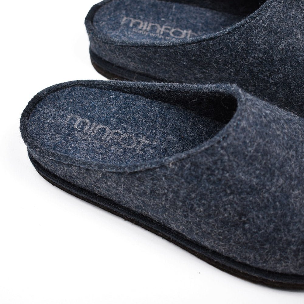 Produktbild 9 - Minfot Tofflor Slip-on Viken Ull Navy