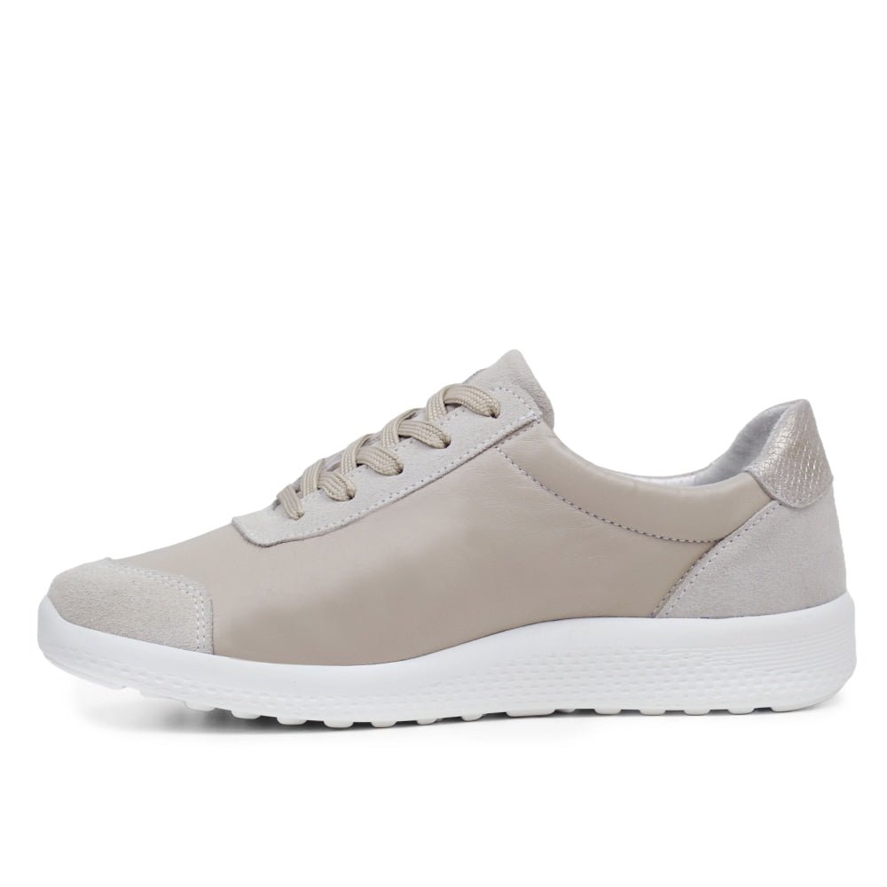 Produktbild 4 - Minfot Way Sneaker Bred Stretch Zip Beige