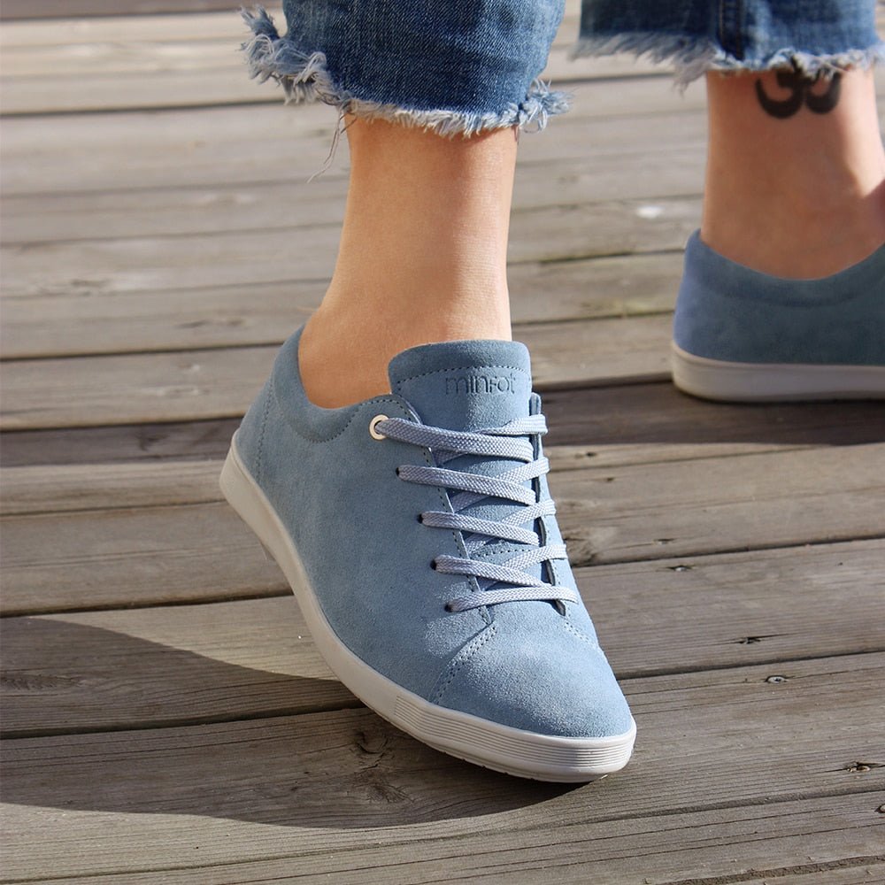 Produktbild 10 - Minfot Aveny Sneaker Suede Lyseblå
