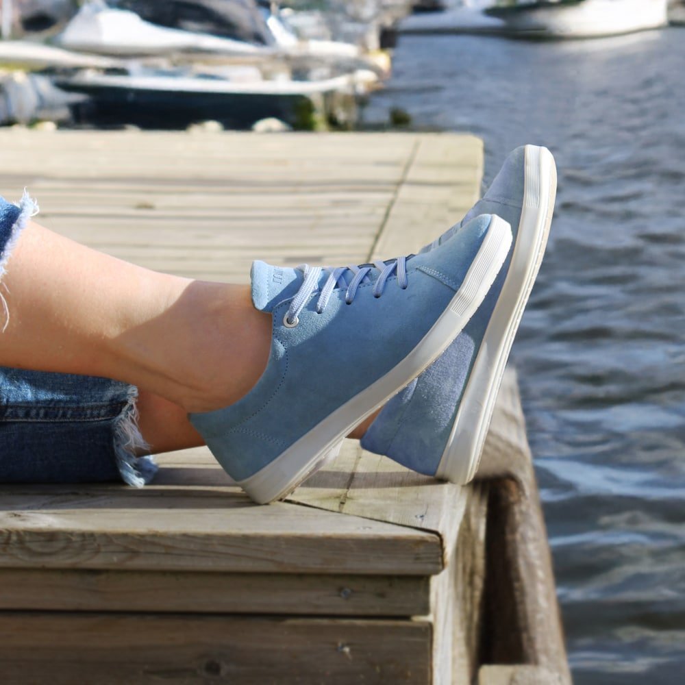 Produktbild 12 - Minfot Aveny Sneaker Suede Lyseblå