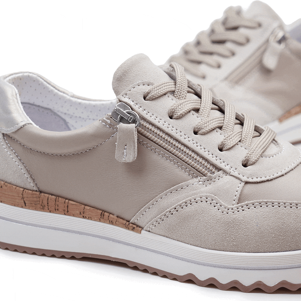 Produktbild 10 - Minfot Alley Sneaker Stretch med dragkedja Beige
