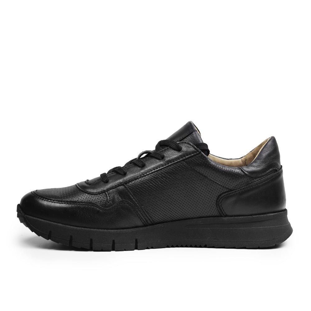 Minfot Max Comfort Sneakers Zip Skinn Sort