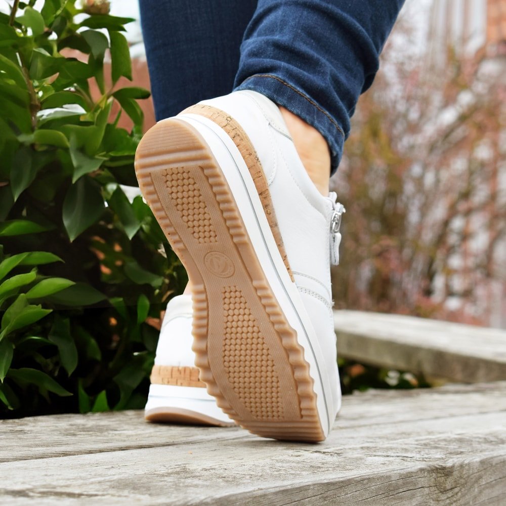 Produktbild 11 - Minfot Alley Sneaker Stretch med dragkedja Vit