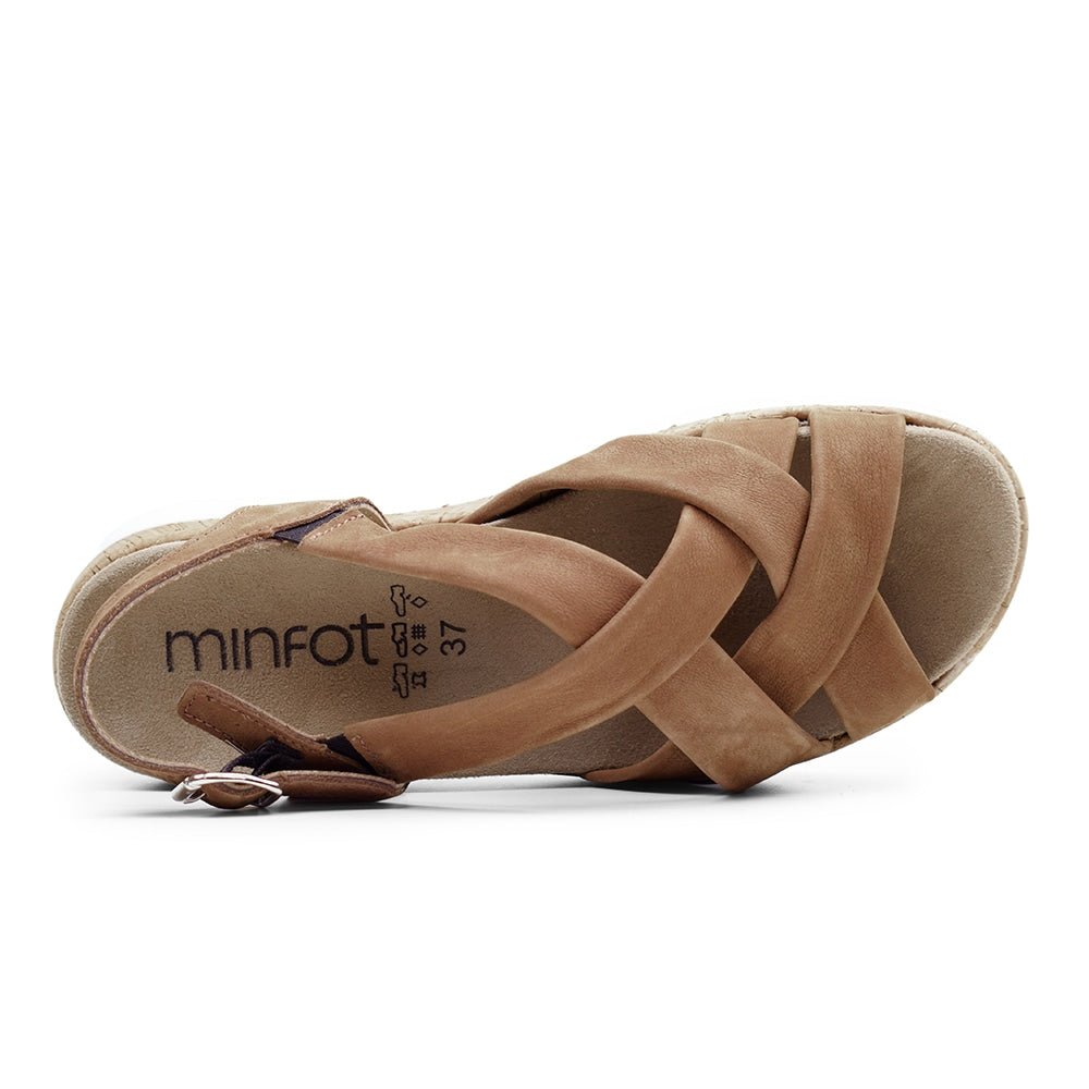Produktbild 5 - Minfot Remsandaler Sami Nubuck Tan