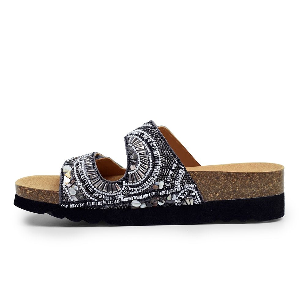 Scholl Sandaler Dame Bioprint Lisboa Sort