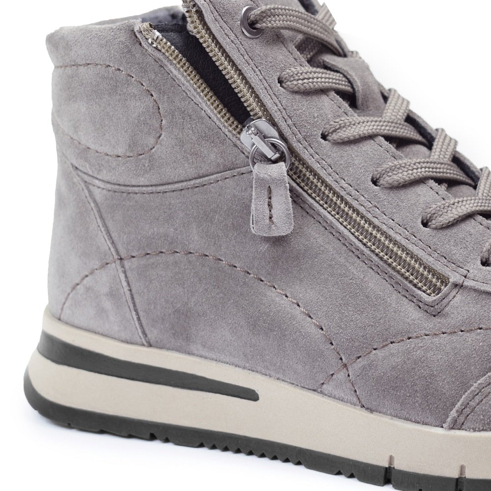 Minfot Luna Høy Sneaker Dame Ruskind Taupe