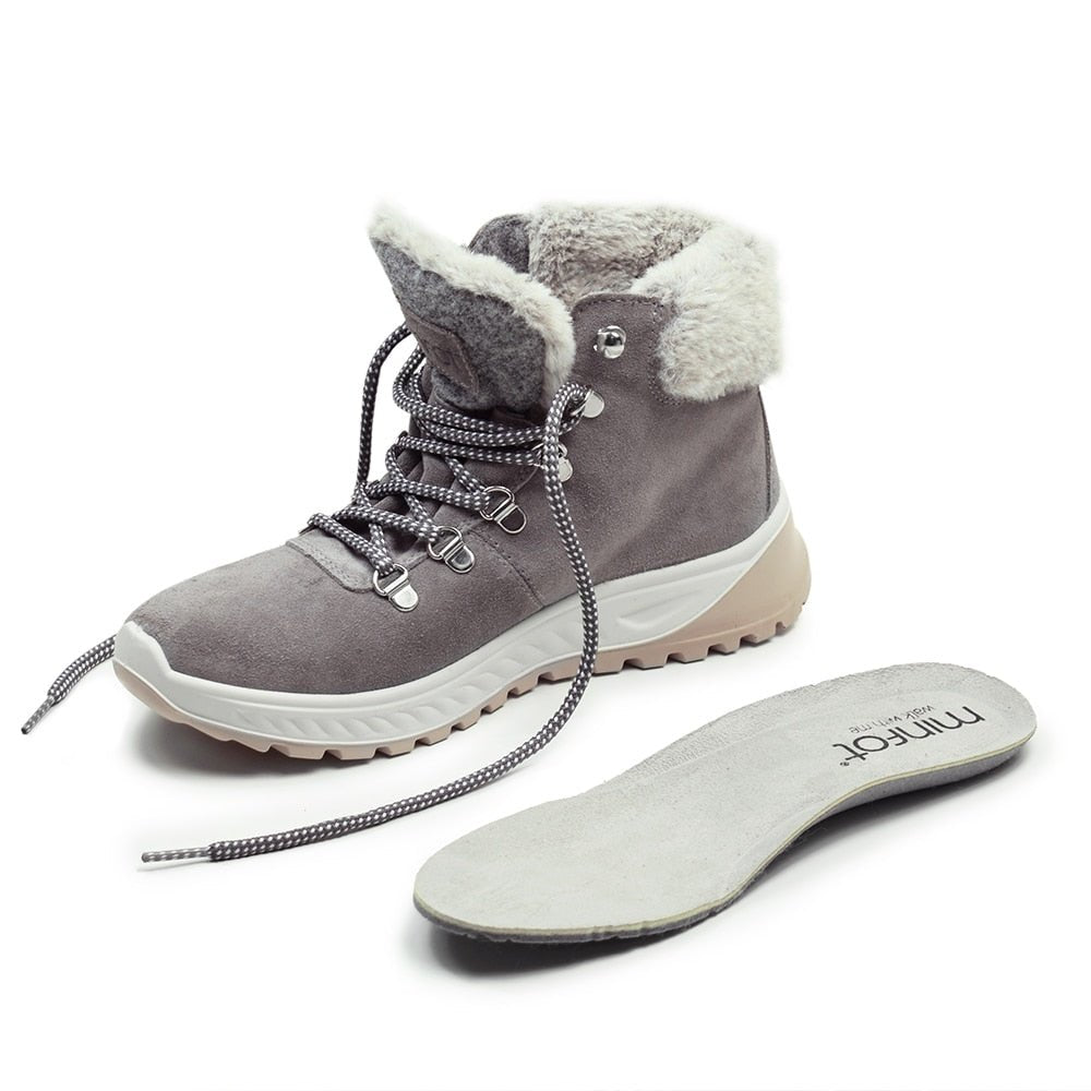 Produktbild 9 - Minfot Sala Kängor Mocka J-Tex Taupe
