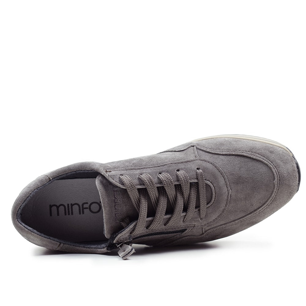 Produktbild 5 - Minfot Cloe Sneaker Lynlås Mocka Taupe