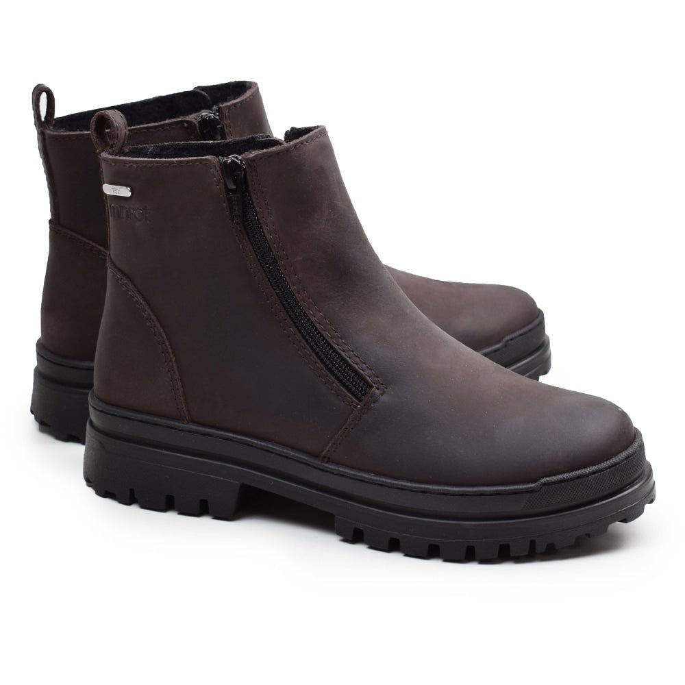 Minfot Pigsko Haga Skinn Uld Brun